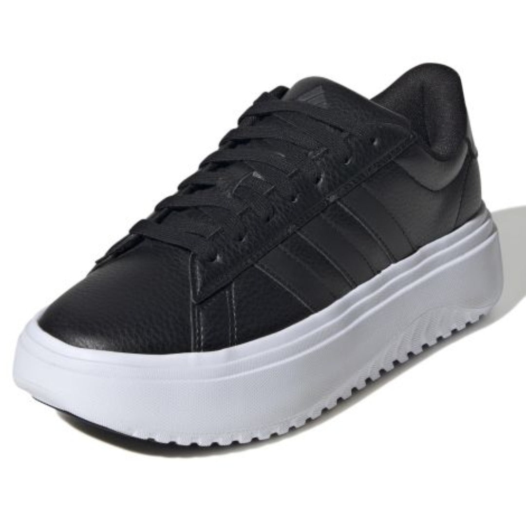 adidas Women's Grand Court Platform (Core Black / Core Black / Carbon)